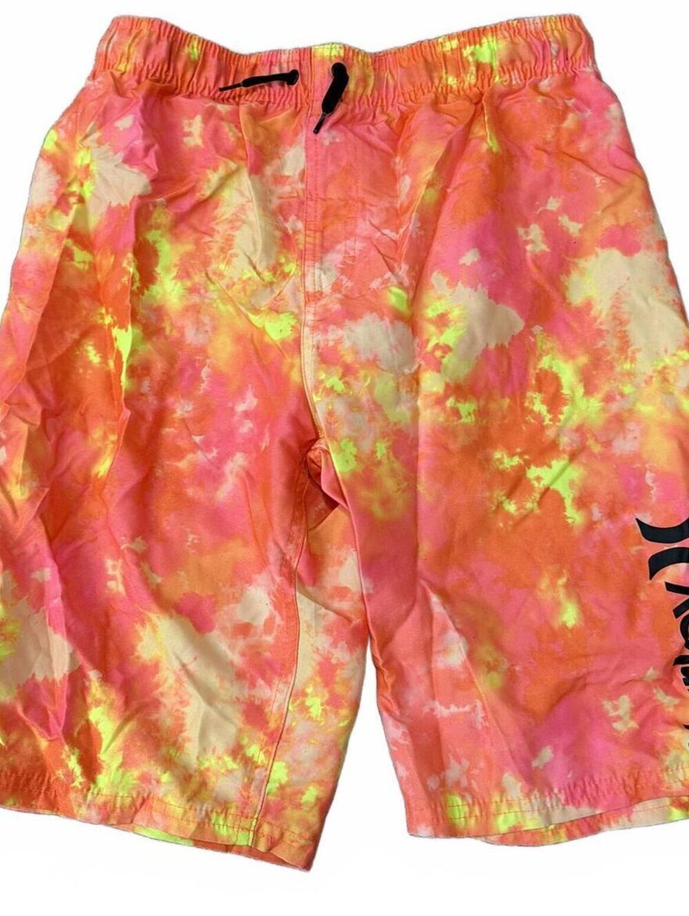 Hurley Orange Tie Dye Swim Trunks - Boys XL